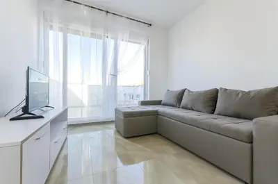 TV i/ili zabavni centar u objektu Apartments New home