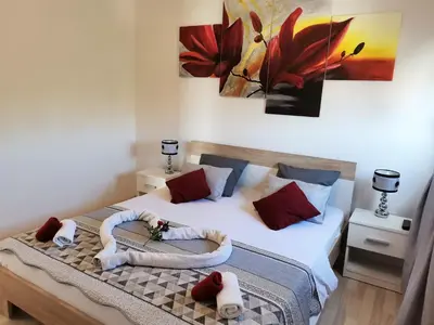 Krevet ili kreveti u jedinici u objektu Apartman Luka (Vodice)