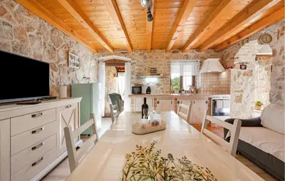 TV i/ili zabavni centar u objektu One-Bedroom Holiday Home In Konjevrate