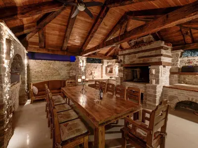 Tlocrt objekta Villa on Murter with Pool and Sea View