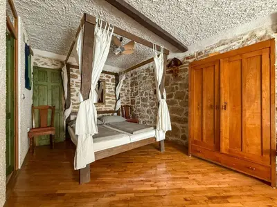 Krevet ili kreveti u jedinici u objektu Charming Studio in Betina, 30 m², Terrace