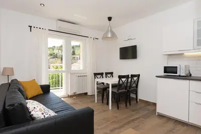 Kuhinja ili čajna kuhinja u objektu Apartments Ivan Zaton
