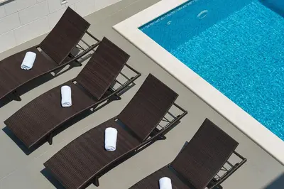 Bazen u objektu Villa Somnium near Trogir, pool and gym ili u blizini