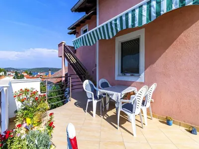 Balkon ili terasa u objektu Apartment in Bilice near Krka National Park