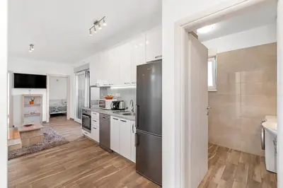 Kuhinja ili čajna kuhinja u objektu Apartments Boomerang