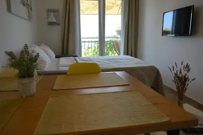 Krevet ili kreveti u jedinici u objektu Sunny Day apartments