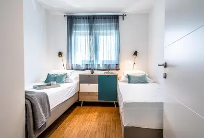 Krevet ili kreveti u jedinici u objektu HOLIDAY HOME SIBINIUM