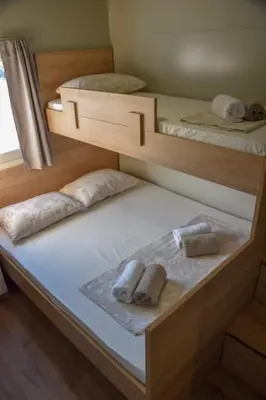 Krevet ili kreveti u jedinici u objektu Mobile home Laura
