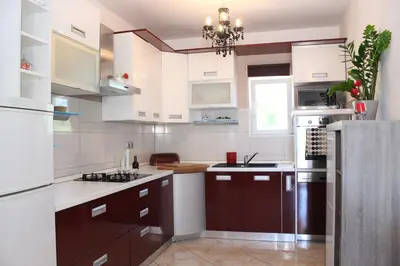 Kuhinja ili čajna kuhinja u objektu Apartments & Rooms Milena