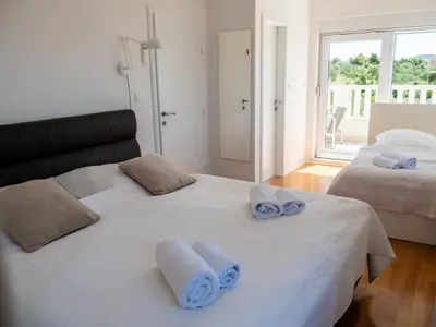 Krevet ili kreveti u jedinici u objektu Maneni