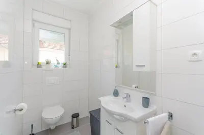 Kupaonica u objektu Apartments Luxury and Sea View