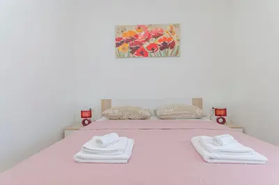 Krevet ili kreveti u jedinici u objektu Apartments Luxury and Sea View