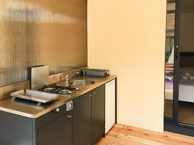 Kuhinja ili čajna kuhinja u objektu Illyria Apartments