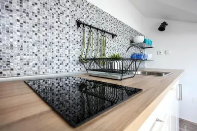 Kuhinja ili čajna kuhinja u objektu Apartments Rajna