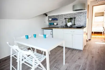 Kuhinja ili čajna kuhinja u objektu Apartments Rajna