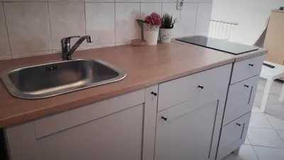 Kuhinja ili čajna kuhinja u objektu Apartments Leonarda