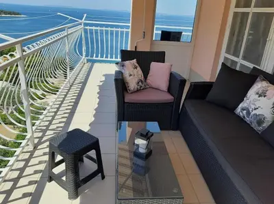 Balkon ili terasa u objektu Apartmani Vesna Miliša