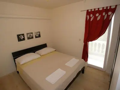 Krevet ili kreveti u jedinici u objektu Apartment in Vodice with Seaview, Terrace, Air condition, WIFI (4727-1)