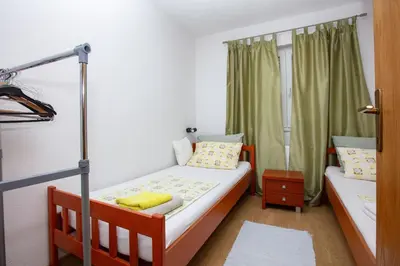 Krevet ili kreveti u jedinici u objektu Apartment Rogoznica 17129b