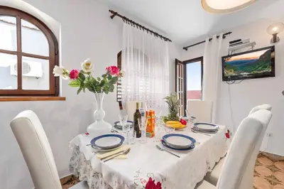 TV i/ili zabavni centar u objektu Family Apartments Barbarella