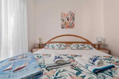 Krevet ili kreveti u jedinici u objektu Family Apartments Barbarella