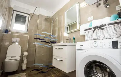 Kupaonica u objektu Blue Pearl apartment