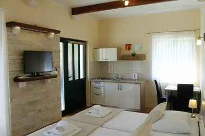 Kuhinja ili čajna kuhinja u objektu Guest House Ankora