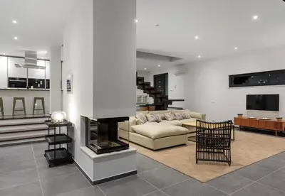 TV i/ili zabavni centar u objektu Hideaway Villa am Meer