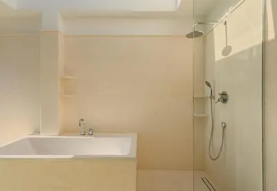 Kupaonica u objektu Hideaway Villa am Meer