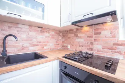 Kuhinja ili čajna kuhinja u objektu Apartment Sky