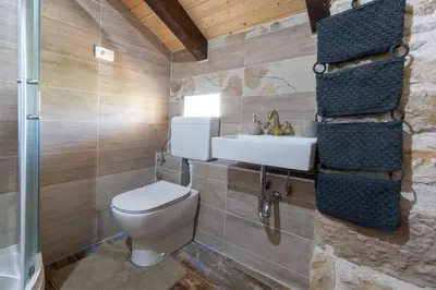 Kupaonica u objektu Family friendly house with a swimming pool Bogatic, Krka - 17168