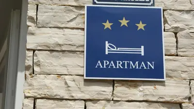 Certifikat, nagrada, logo ili neki drugi dokument izložen u objektu Apartment Anamaria