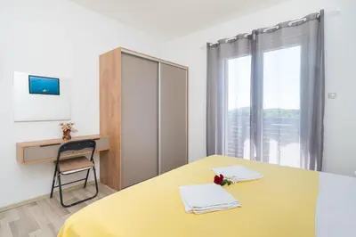 Krevet ili kreveti u jedinici u objektu Apartment Summerteracea
