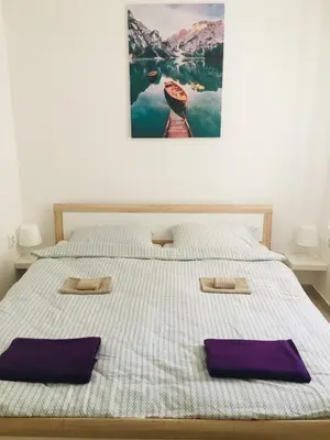 Krevet ili kreveti u jedinici u objektu Villa Sole Tisno