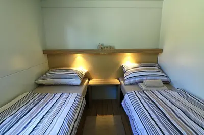 Krevet ili kreveti u jedinici u objektu MOBIL HOMES MALUFI 266