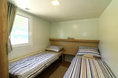 Krevet ili kreveti u jedinici u objektu MOBIL HOMES MALUFI 266