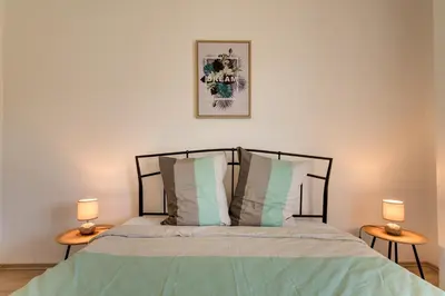 Krevet ili kreveti u jedinici u objektu Cozy Apartment Stana in Grebastica