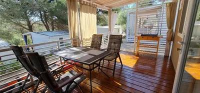 Balkon ili terasa u objektu Mobile home Andreana