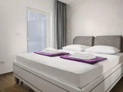 Krevet ili kreveti u jedinici u objektu Luxury Apartments-LA Dino Maky