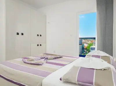 Krevet ili kreveti u jedinici u objektu Luxury Apartments-LA Dino Maky