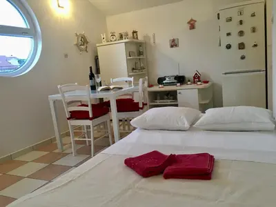 Krevet ili kreveti u jedinici u objektu Penthouse Mopy