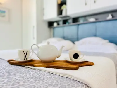 Krevet ili kreveti u jedinici u objektu Modern Apartment in Primošten