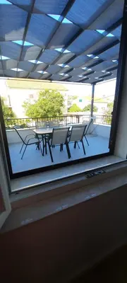 Balkon ili terasa u objektu Beach apartment KATE - Wake up to the sea, terrace, garden & parking, Murter - Dalmatia
