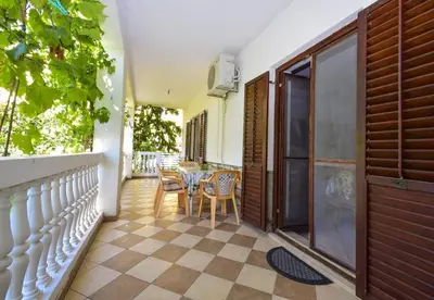 Balkon ili terasa u objektu Apartments Snjeza