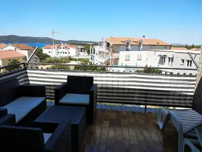 Balkon ili terasa u objektu Apartments in Brodarica 4731-4 and 4731-1