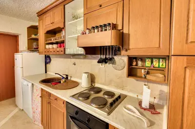 Kuhinja ili čajna kuhinja u objektu Apartments Land