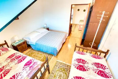 Krevet ili kreveti u jedinici u objektu Cosy Apartment with Sea View in Zlarin - 50 sqm + Terrace