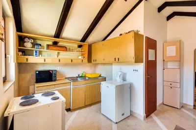Kuhinja ili čajna kuhinja u objektu Cosy Apartment with Sea View in Zlarin - 50 sqm + Terrace