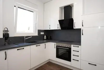 Kuhinja ili čajna kuhinja u objektu Luxury Apartment Lukas Pool & Parking Vodice