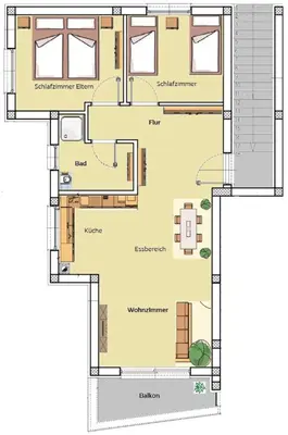 Tlocrt objekta Luxury Apartment Lukas Pool & Parking Vodice